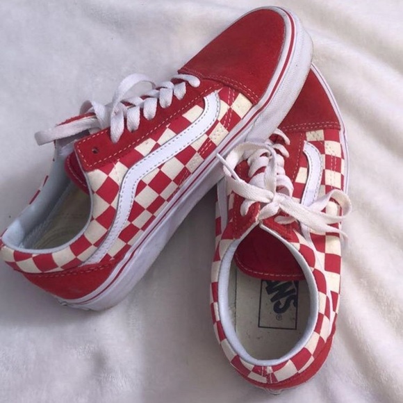 Red Checkered Vans - Picture 6 of 6